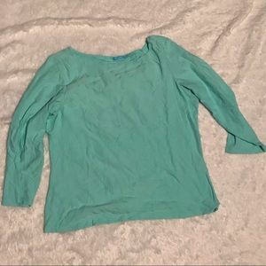 Teal green sweater